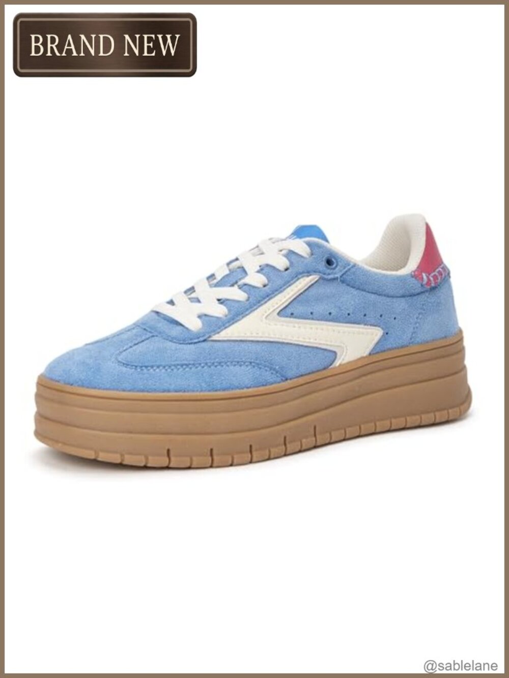 Women's Platform Sneakers Thick Sole Retro Fashion Lace-Up Breathable